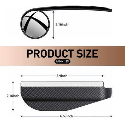 Espejo Punto Ciego Carbono